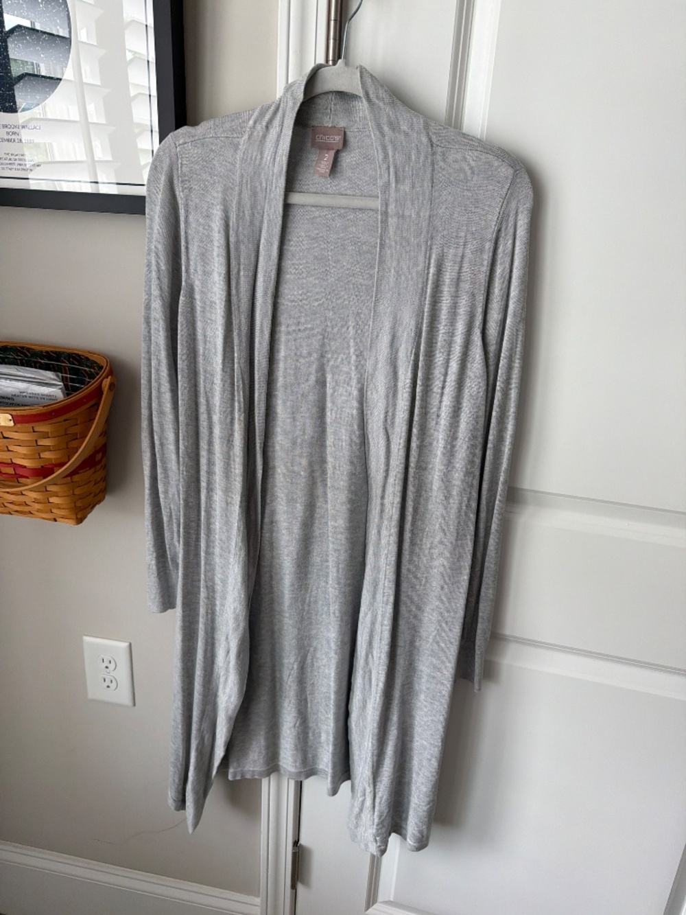 Chicos sweater knit tank and matching duster cardigan